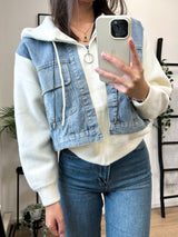 Gwen Denim Jacket - Off White