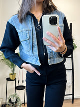 Gwen Denim Jacket - Black