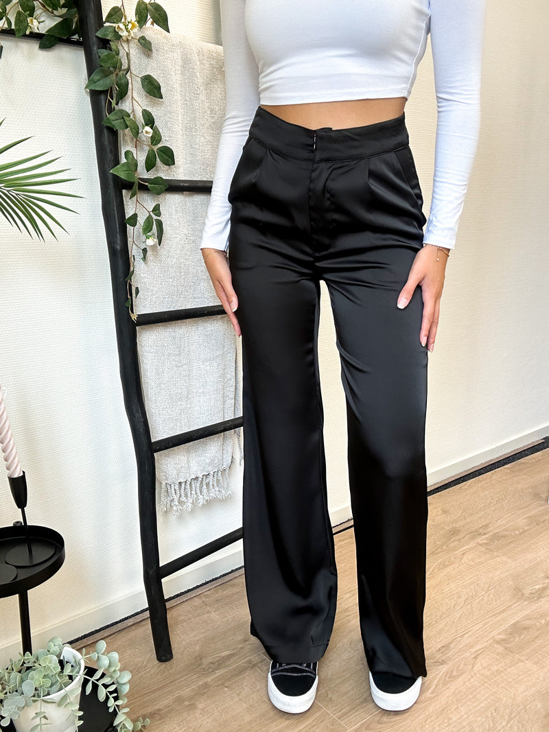 Fearless x Rosie Satin Pants - Black