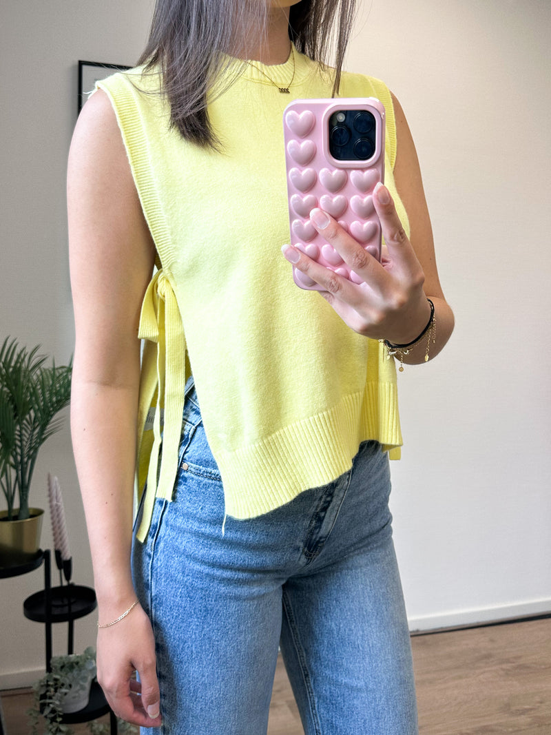 Mauro Knitted Top - Yellow