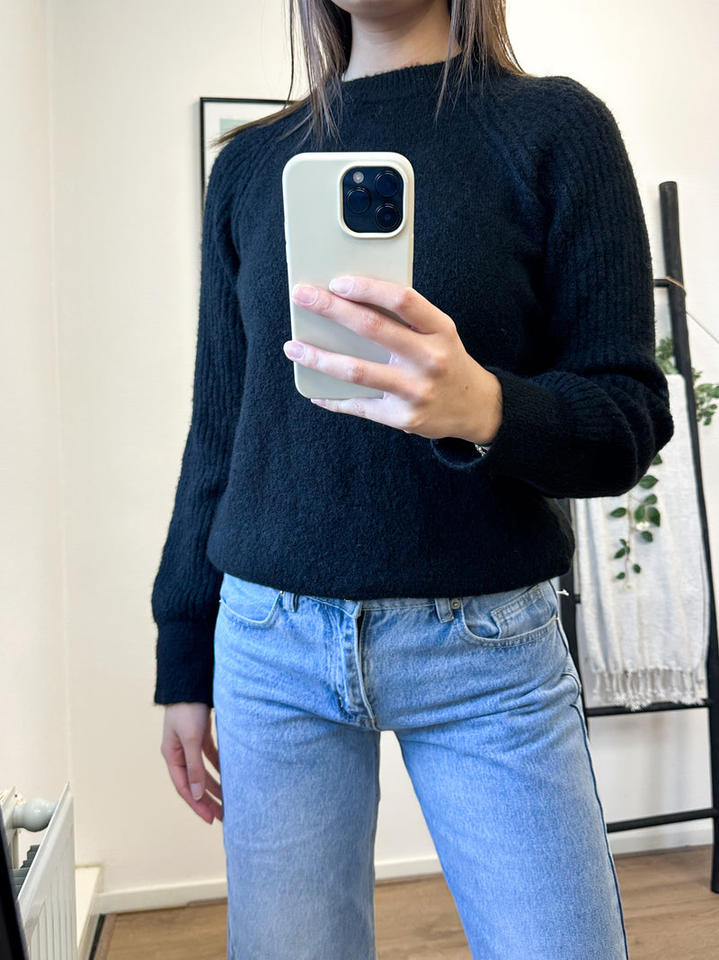 Tara Knit Sweater - Black