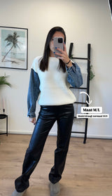 Jaimy Denim Sweater - Off White