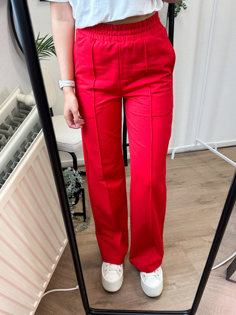 Emily Jogger Pantalon - Red