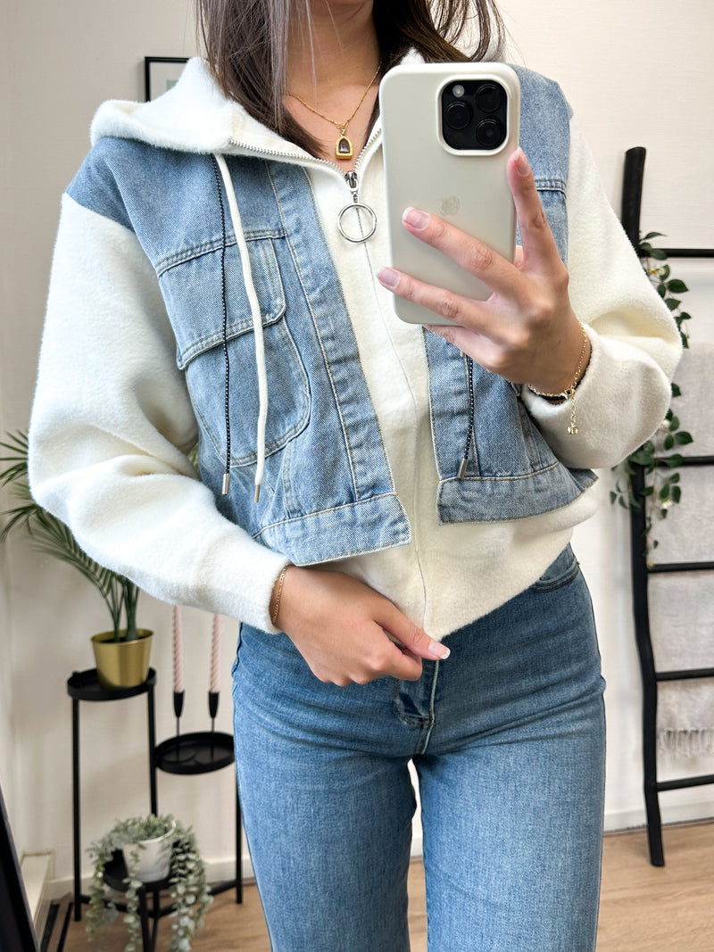 Gwen Denim Jacket - Off White