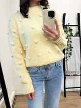 Florance Dots Sweater - Yellow