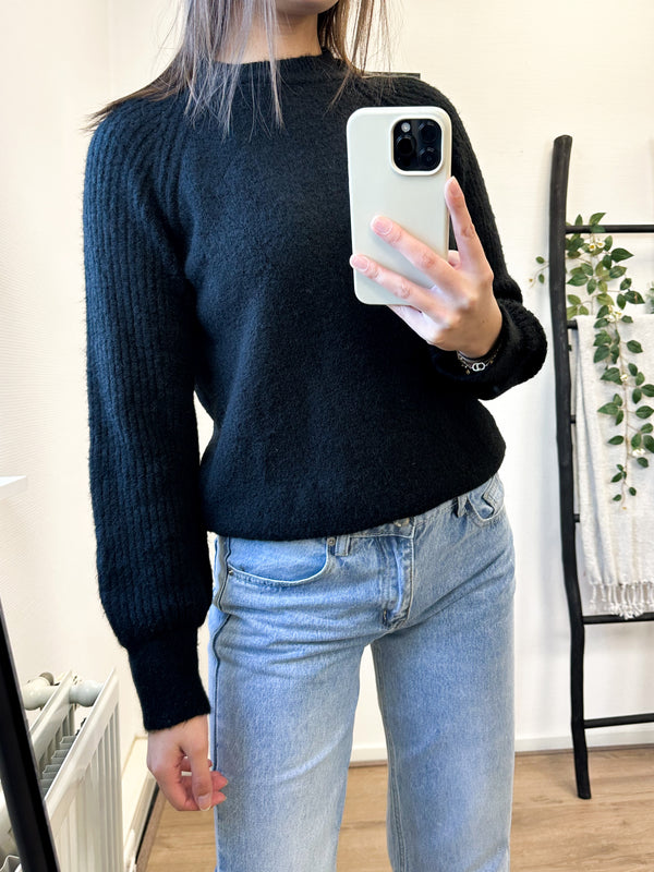 Tara Knit Sweater - Black