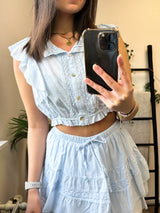 Audrey Top - Light Blue