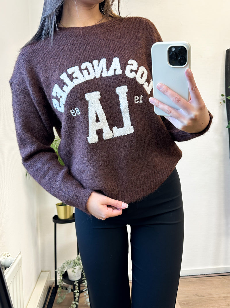 Los Angeles 1989 Sweater - Brown