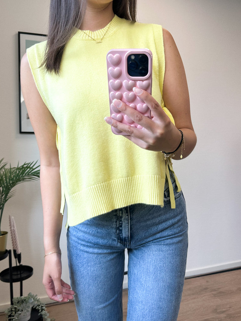 Mauro Knitted Top - Yellow