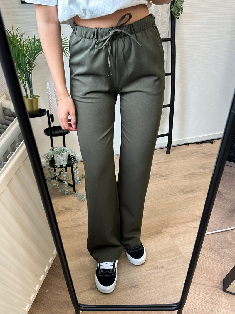 Athene Tall Wide Pants - Army Green