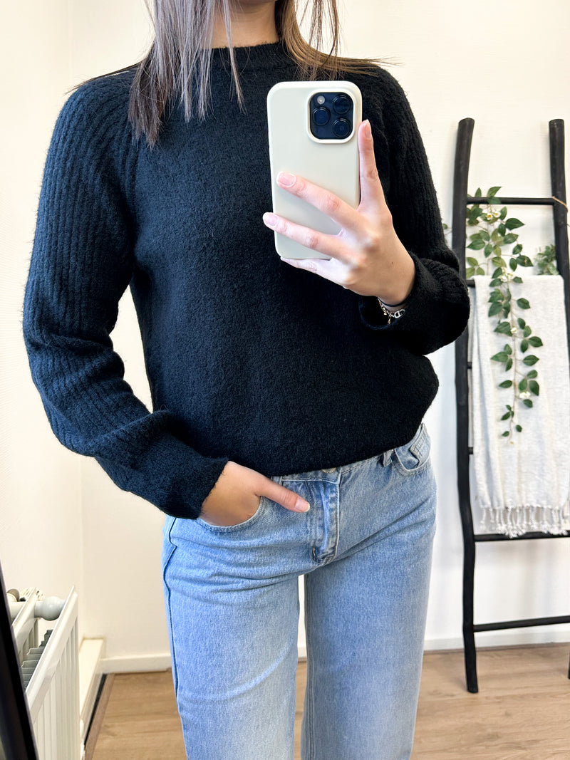 Tara Knit Sweater - Black