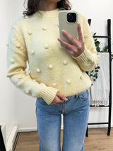 Florance Dots Sweater - Yellow