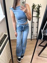 Benthe Denim Top - Blue