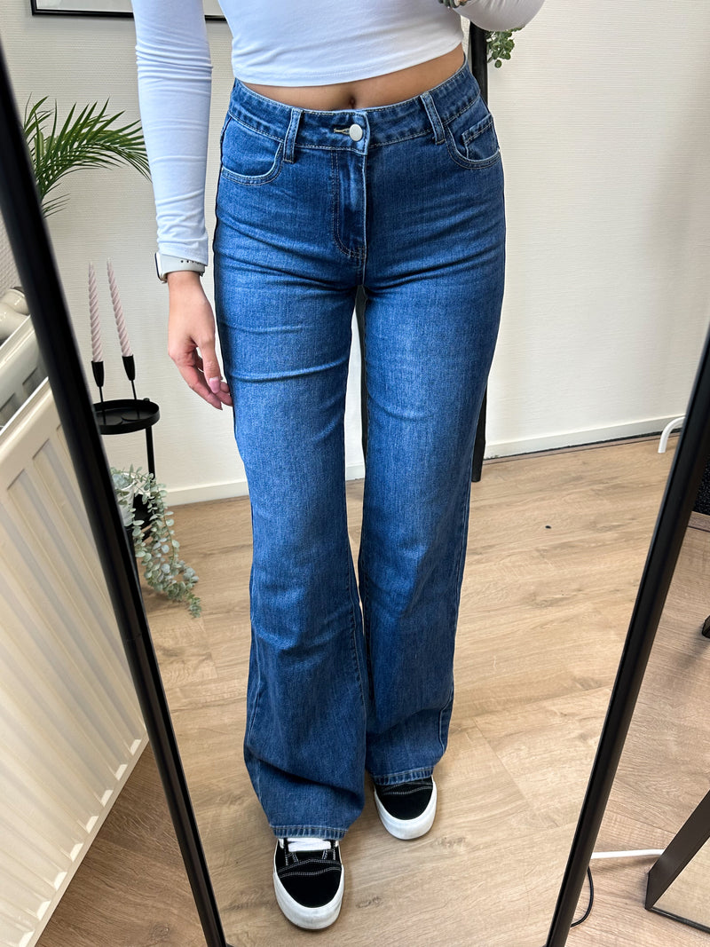 Nové Tall Wide Leg Stretch Jeans - Dark Blue