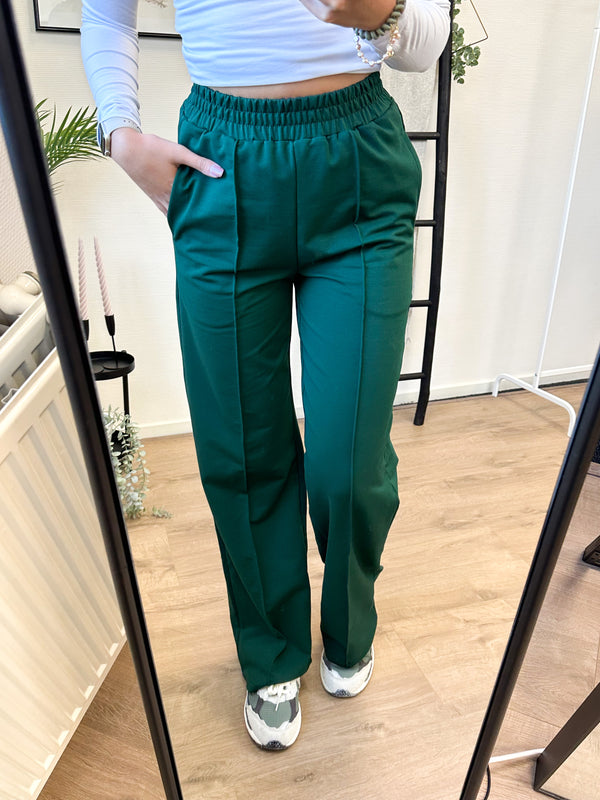 Emily Jogger Pantalon - Dark Green