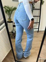 Marbella Tall Wide Leg Stretch Jeans - Blue Denim