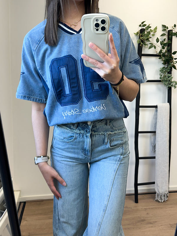 Toby Jersey Tshirt - Denim Blue