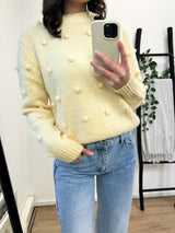 Florance Dots Sweater - Yellow