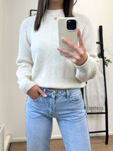 Tara Knit Sweater - Ecru