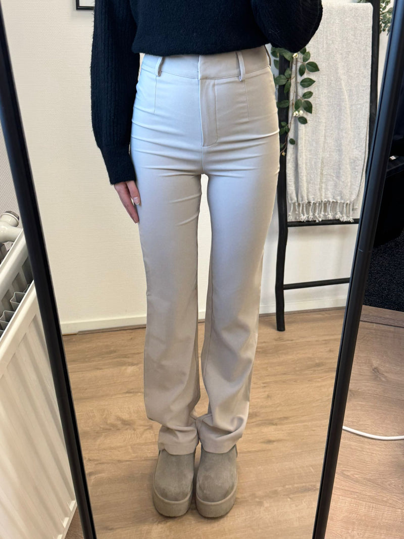 Manou Stretch Pantalon - Light Taupe