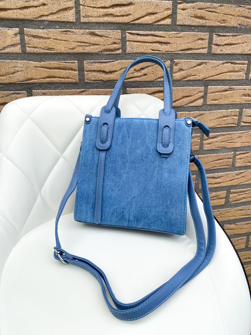 Avery Denim Bag - Blue