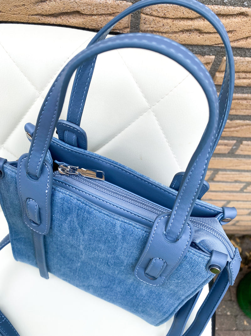 Avery Denim Bag - Blue